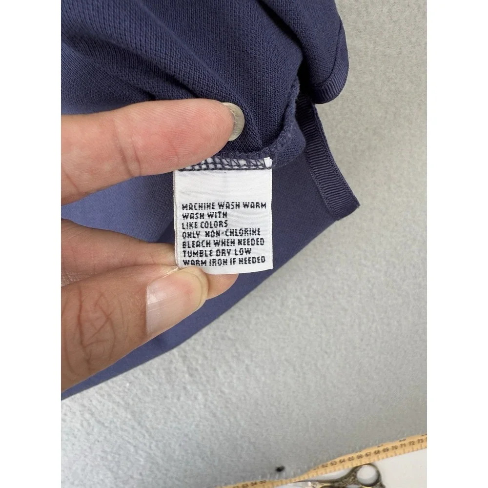 Polo Golf Ralph Lauren Men's XL Polo Shirt LongSleeve Mesh Knit Cotton Navy Blue
